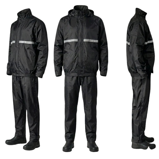 Capa De Chuva Moto Impermeável Calça Jaqueta C/ Capuz