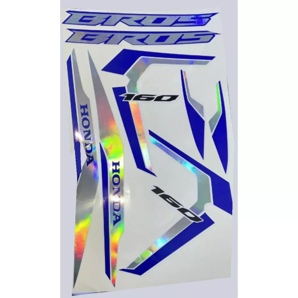 Adesivo BROS 160 2022/2023 adesivos holográfico camaleão