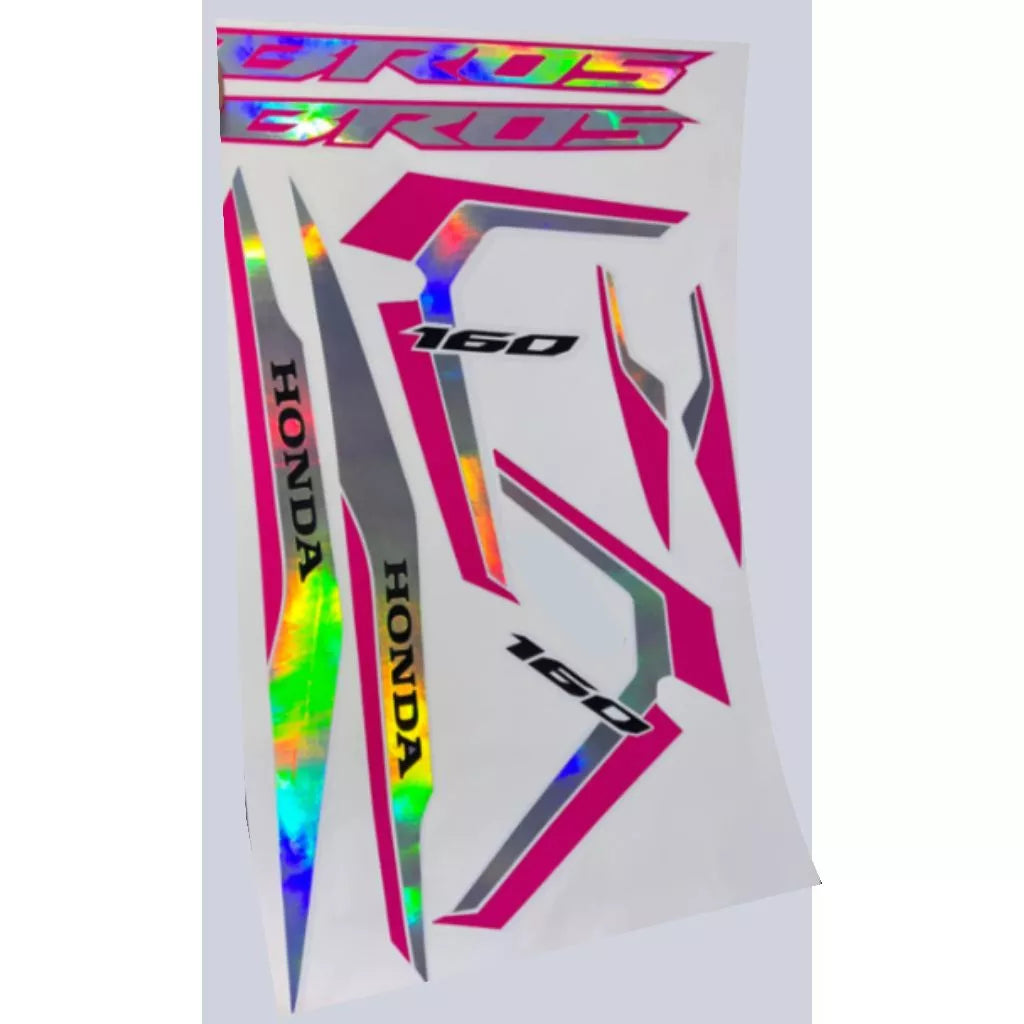 Adesivo BROS 160 2022/2023 adesivos holográfico camaleão