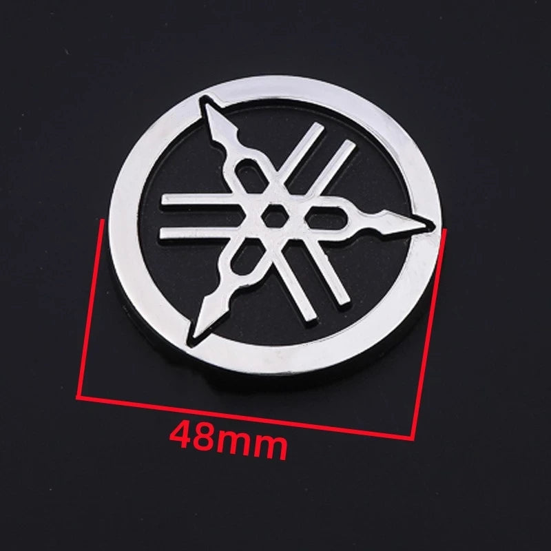Adesivo De Moto Original Para YAMAHA 3D Emblema Redondo Logotipo Adesivos 48mm Motocicletas