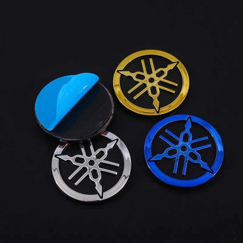 Adesivo De Moto Original Para YAMAHA 3D Emblema Redondo Logotipo Adesivos 48mm Motocicletas